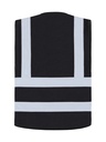 Korntex Funktionsweste mit vier Reflexstreifen, schwarz, L