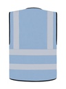 Korntex Funktionsweste mit vier Reflexstreifen, hellblau, 5XL