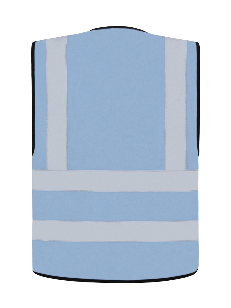 Korntex Funktionsweste mit vier Reflexstreifen, hellblau, 7XL