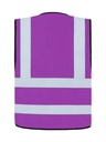 Korntex Funktionsweste mit vier Reflexstreifen, violett, 3XL