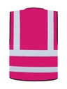 Korntex Funktionsweste mit vier Reflexstreifen, magenta, 3XL