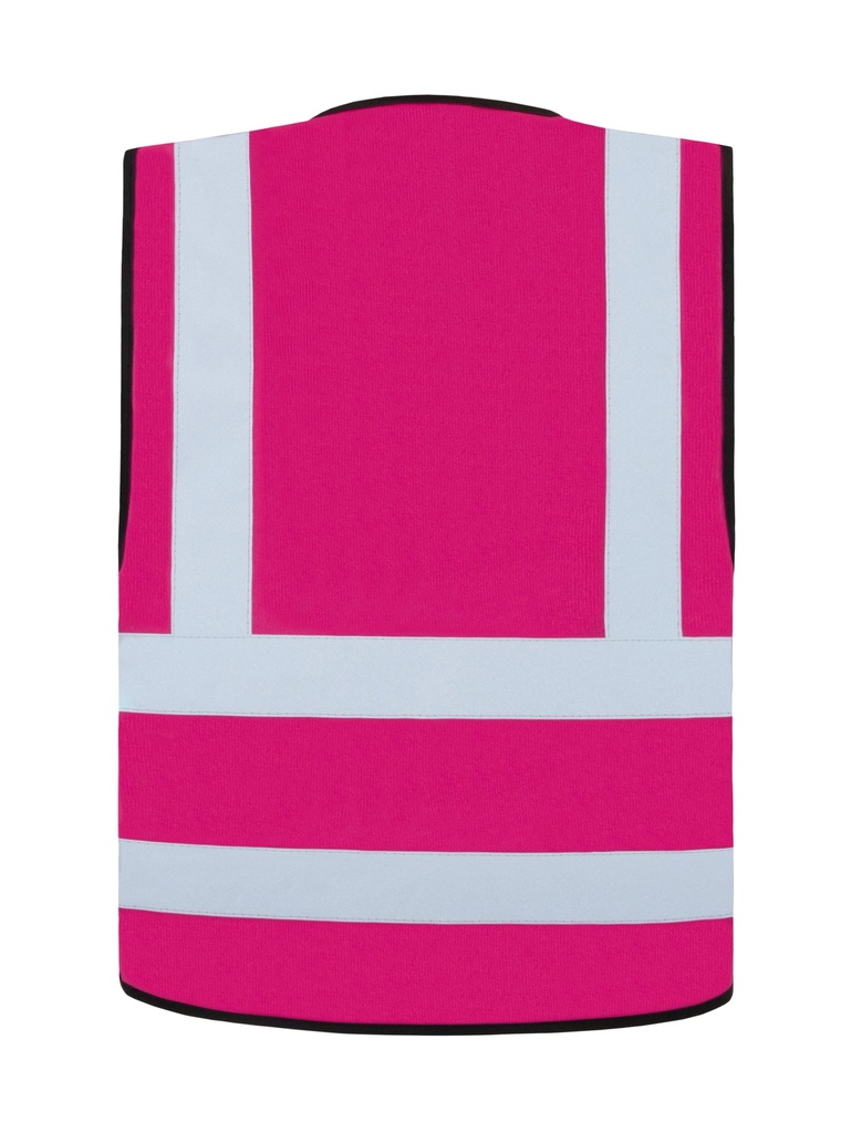Korntex Funktionsweste mit vier Reflexstreifen, magenta, 7XL
