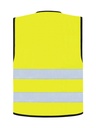 Korntex Warnweste mit schwarzem Saum EN 20471, neongelb, M