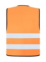 Korntex Warnweste mit schwarzem Saum EN 20471, neonorange, S