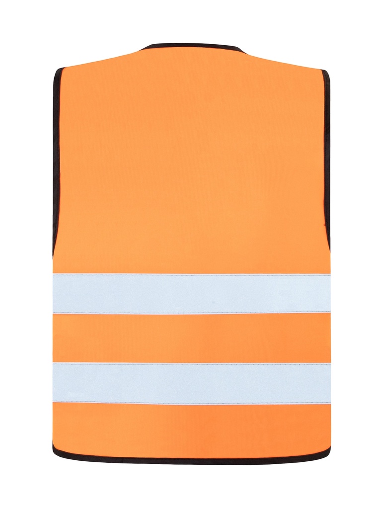 Korntex Warnweste mit schwarzem Saum EN 20471, neonorange, 7XL