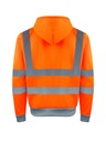 Korntex Hi-Vis Zipper Hoodie EN 20471, neonorange, XXL