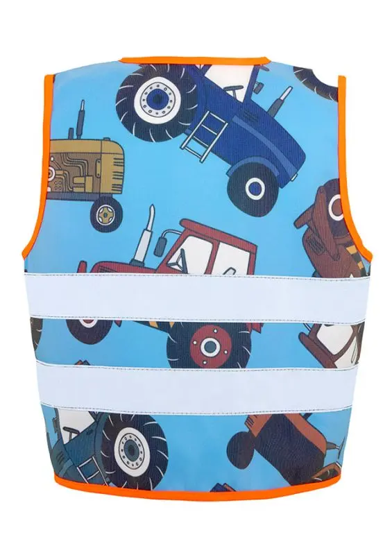 Korntex Kinder Funktionsweste Baustellenhelden, blau, XS