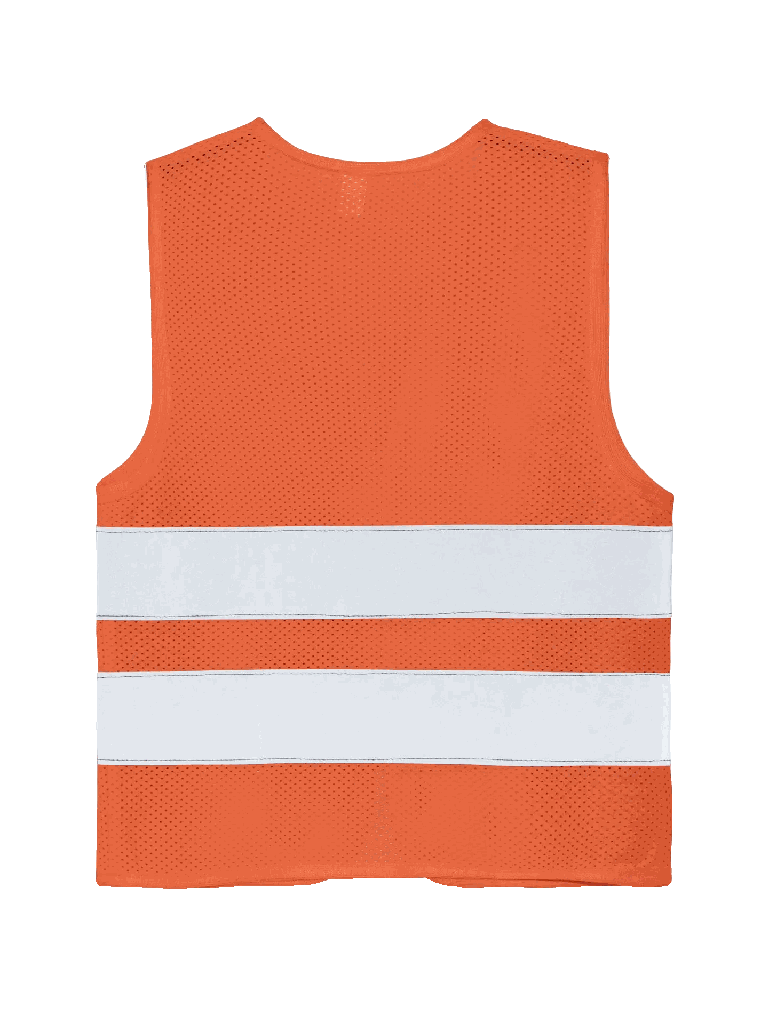 Korntex Kinder Mesh Warnweste, neonorange, S