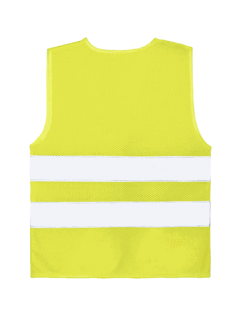 Korntex Kinder Mesh Warnweste, neongelb, XS