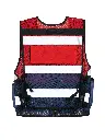 Korntex taktische Mesh Einsatzweste, rot/navyblau, M/XL