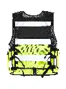 Korntex taktische Mesh Einsatzweste, schwarz/gelb, M/XL