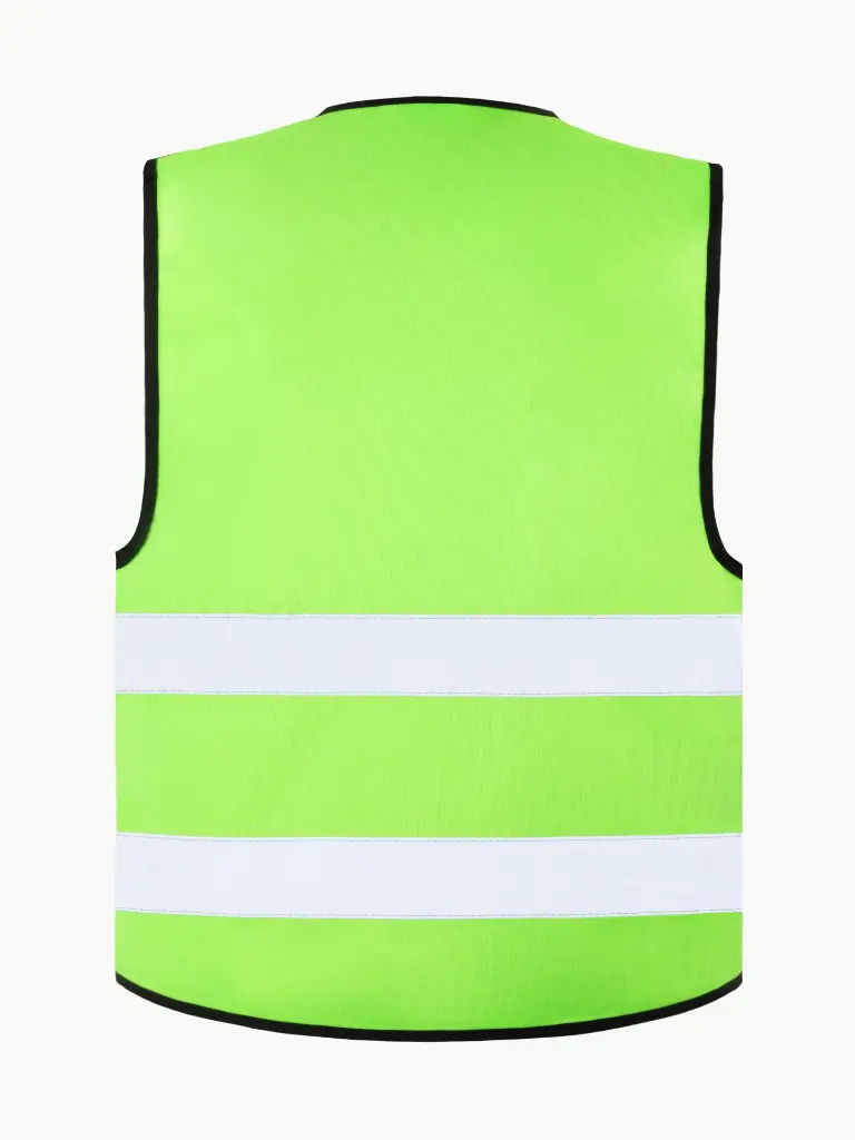 Korntex Funktionsweste mit schwarzem Saum, neongrün, XXL