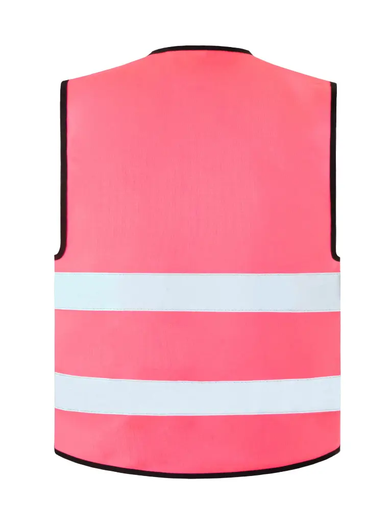 Korntex Funktionsweste mit schwarzem Saum, neonpink, 4XL