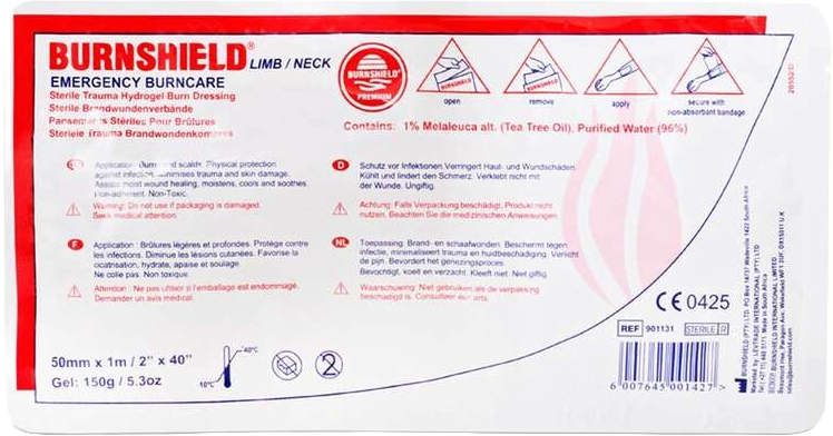 Burnshield Brandwundenverband 2.5x50cm
