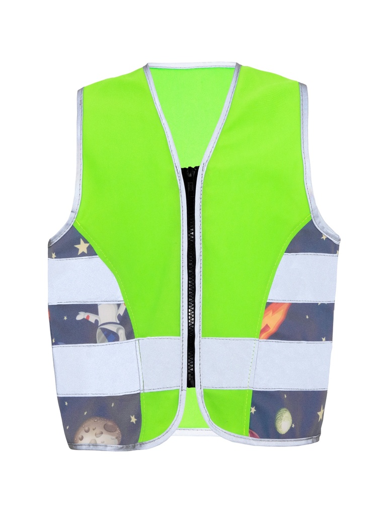 Korntex Kinder Sicherheitsweste Action Aerospace - CO2-neutral, neongrün, XXS