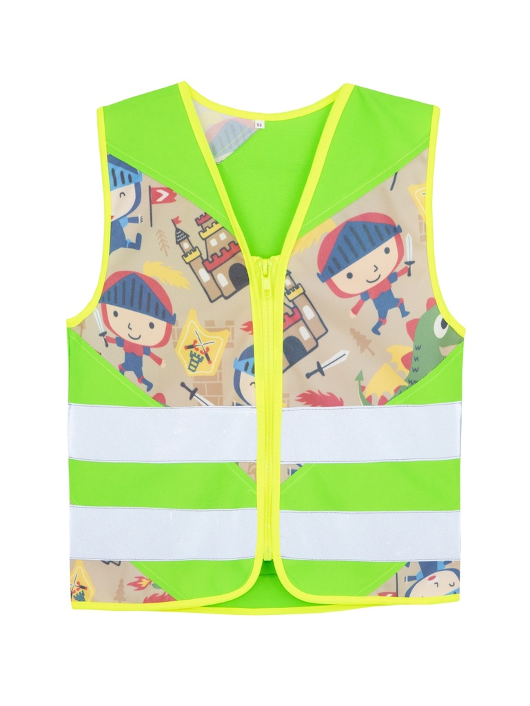 Korntex Gilet Funzionale per Bambini Fantasia, verde neon, S