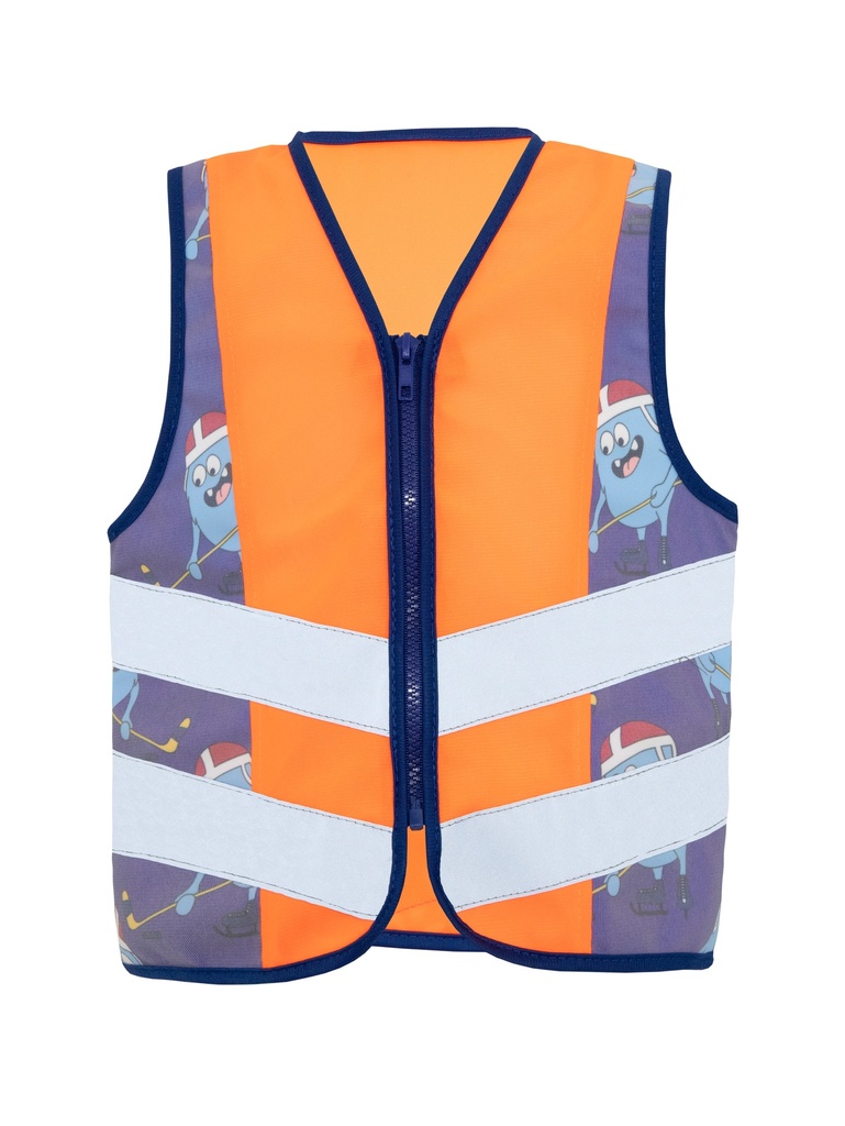 Korntex Kinder Warnweste Sport - CO2 Neutral, neonorange, XXS
