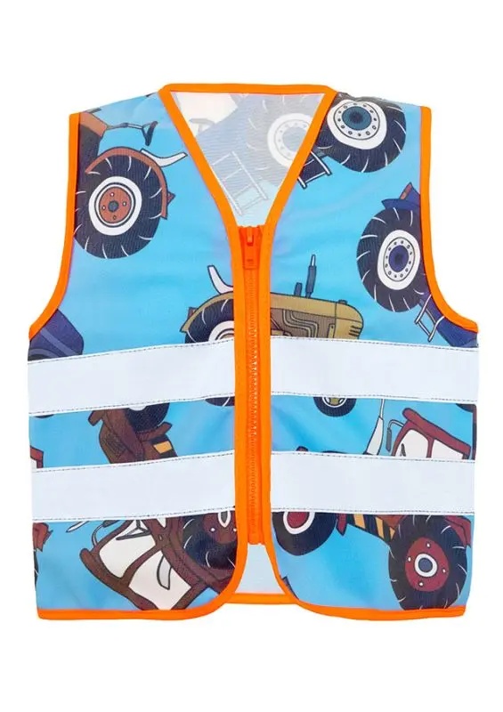 Korntex Kinder-Sicherheitsweste Action Working Heroes - CO2-neutral, blau, S
