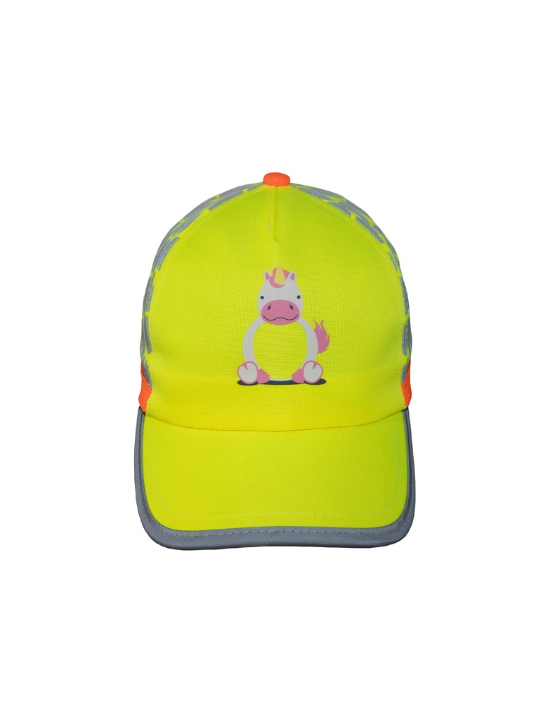 Korntex Child's Wildlife Cap - high visibility yellow - Unicorn