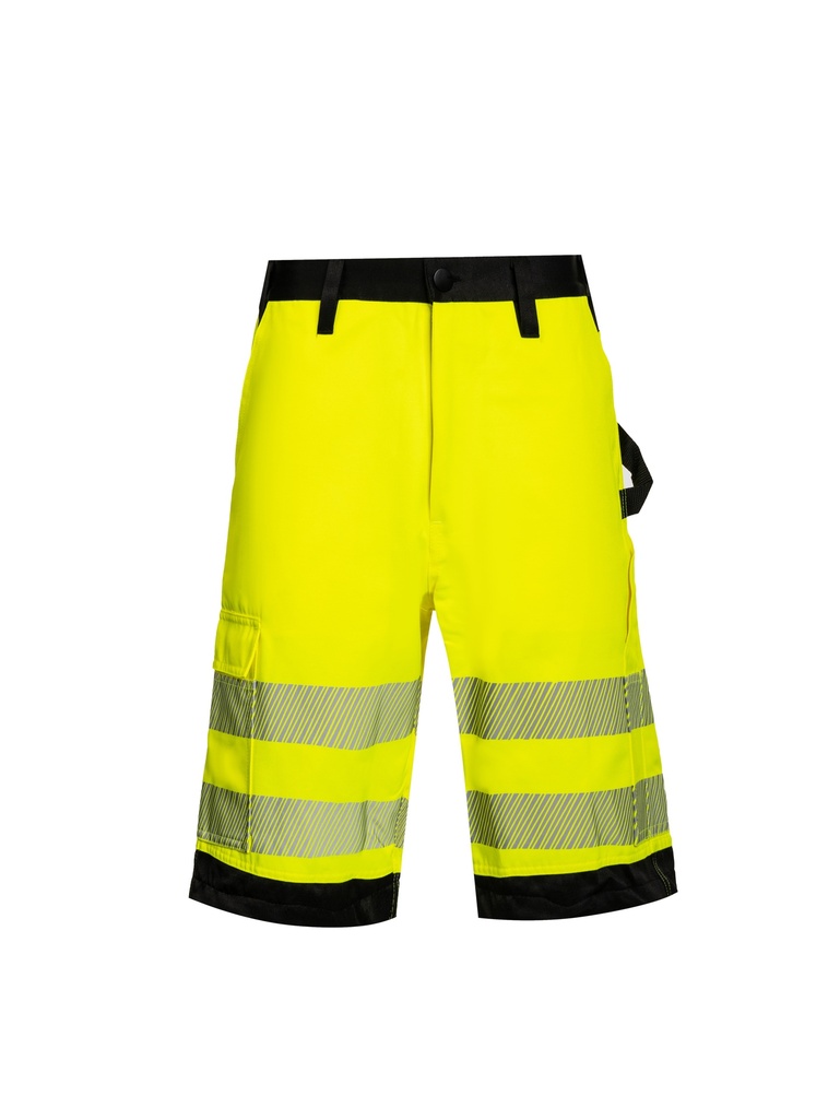 Korntex EOS Hi-Vis Shorts EN 20471, schwarz/neongelb, Gr.52