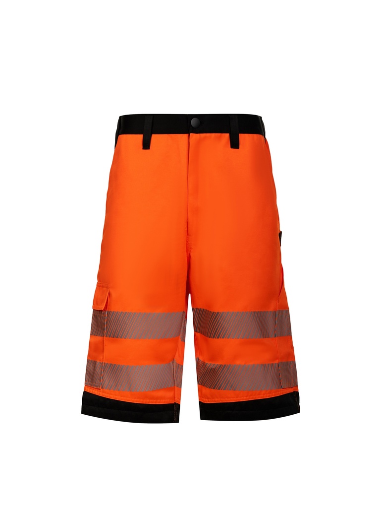Korntex EOS Hi-Vis Shorts EN 20471, schwarz/neonorange, Gr.60