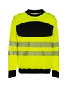 Korntex EOS Hi-Vis Sweatshirt EN 20471, schwarz/neongelb, XXL