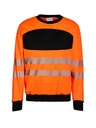 Korntex EOS Hi-Vis Sweatshirt EN 20471, schwarz/neonorange, 3XL