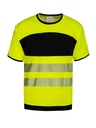 Korntex - EOS - Hi-Vis T-Shirt with Black Chest, schwarz/neongelb, 5XL