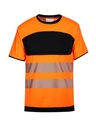 Korntex EOS Hi-Vis T-Shirt EN 20471, schwarz/neonorange, 4XL