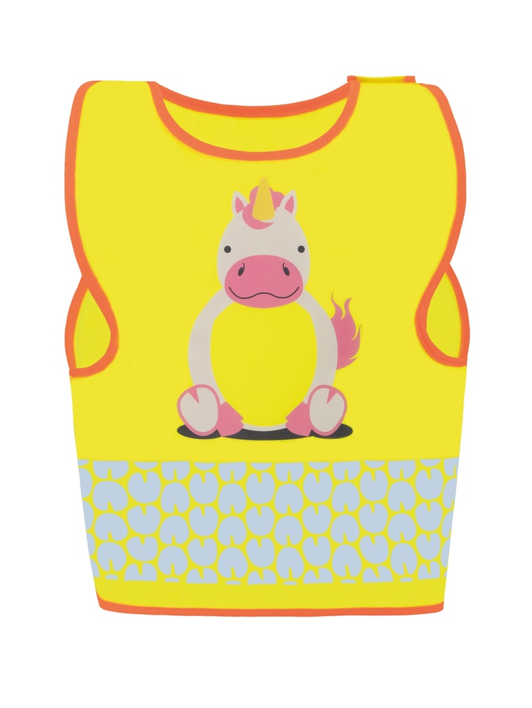 Korntex Kinder Warnweste Tierwelt, XXS, Einhorn