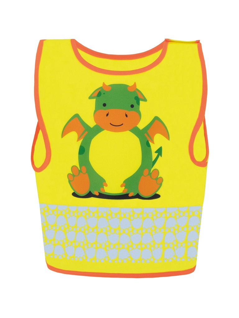 Korntex Gilet de Sécurité Enfant Thème Animaux, XXS, Dragon