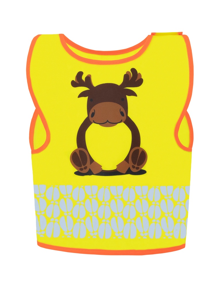 Korntex Kinder Warnweste Tierwelt - Elch - XS