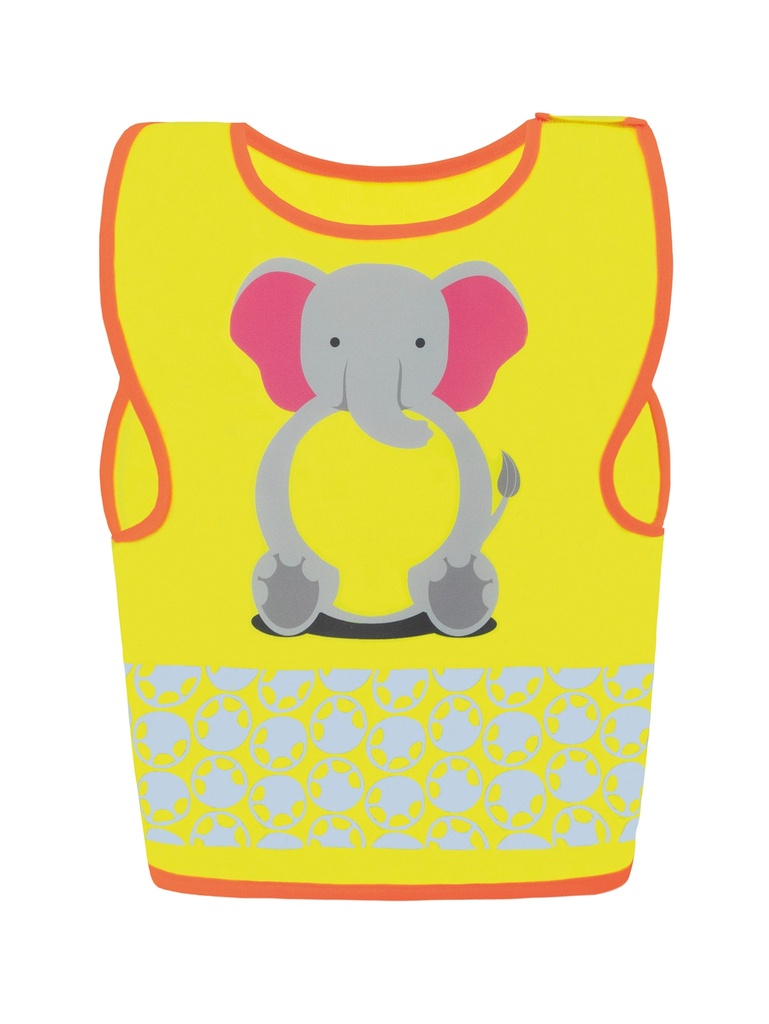 Korntex Kinder Warnweste Tierwelt, XXS, Elefant