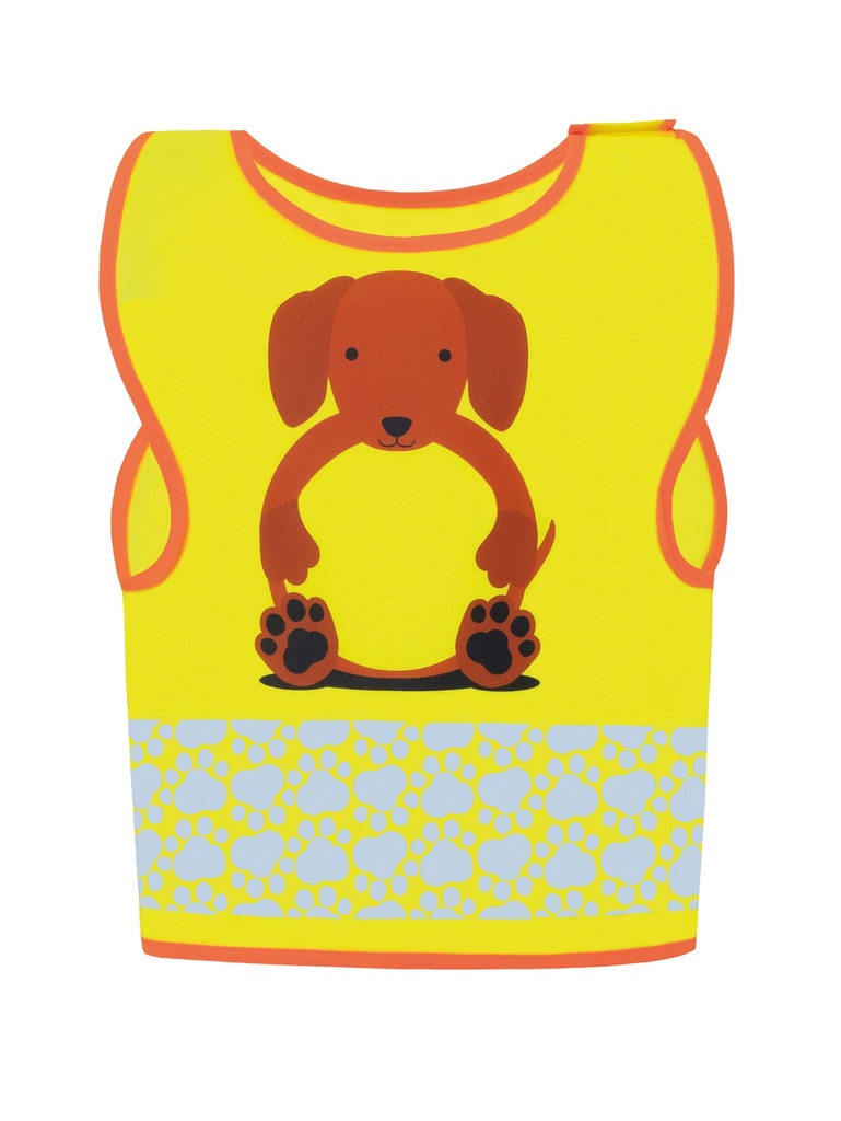 Korntex Kinder Warnweste Tierwelt - Hund - XXS