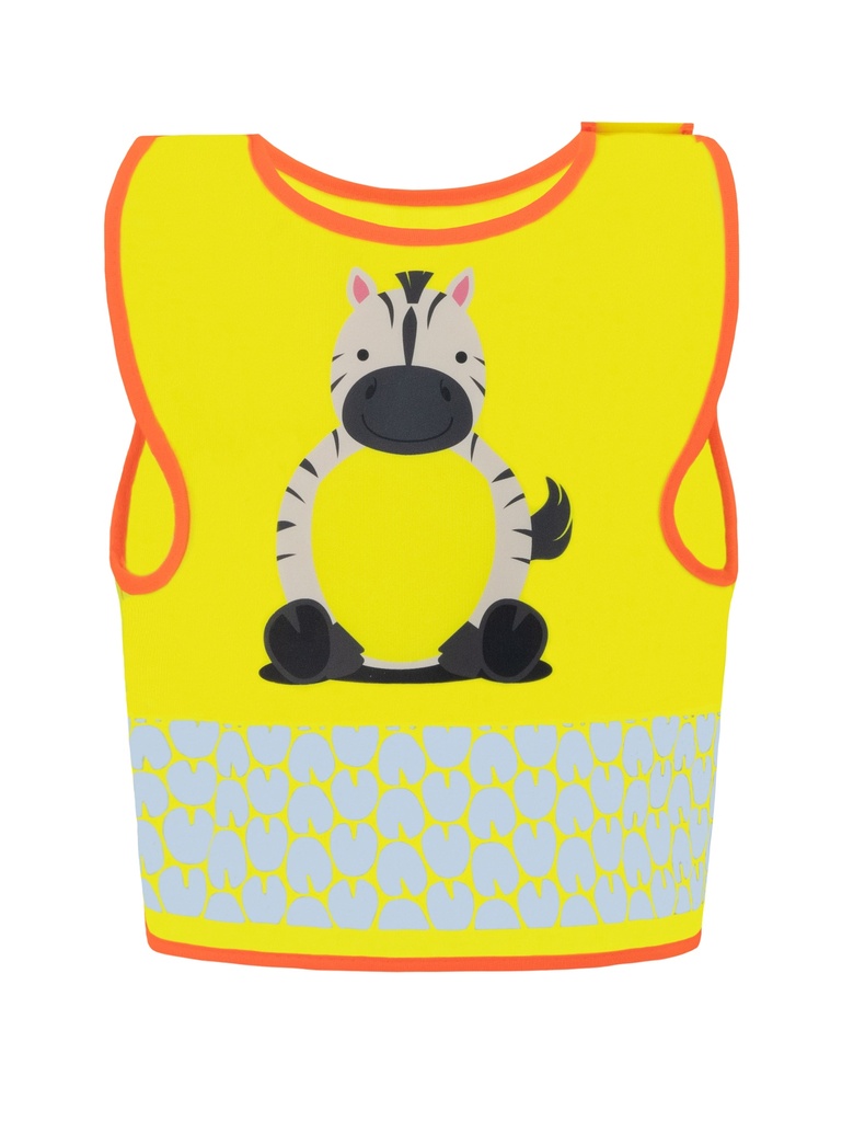 Korntex Kinder Warnweste Tierwelt - Zebra - XS