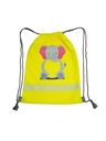 Korntex Kinder Turnbeutel Funtastic Wildlife - neongelb - Elefant - Elefant