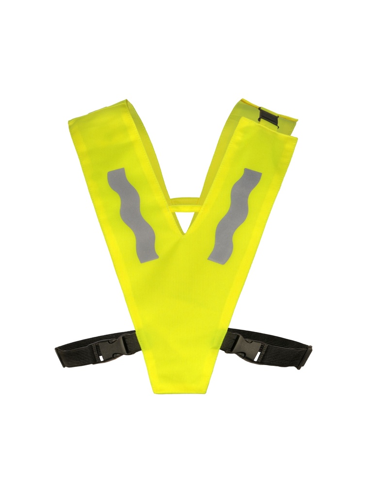 Korntex Collare multifunzione per bambini con chiusura di sicurezza, giallo alta visibilità, S