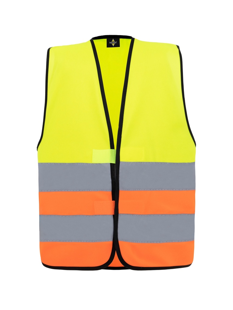 Korntex Kinder Warnweste, neongelb/neonorange, S