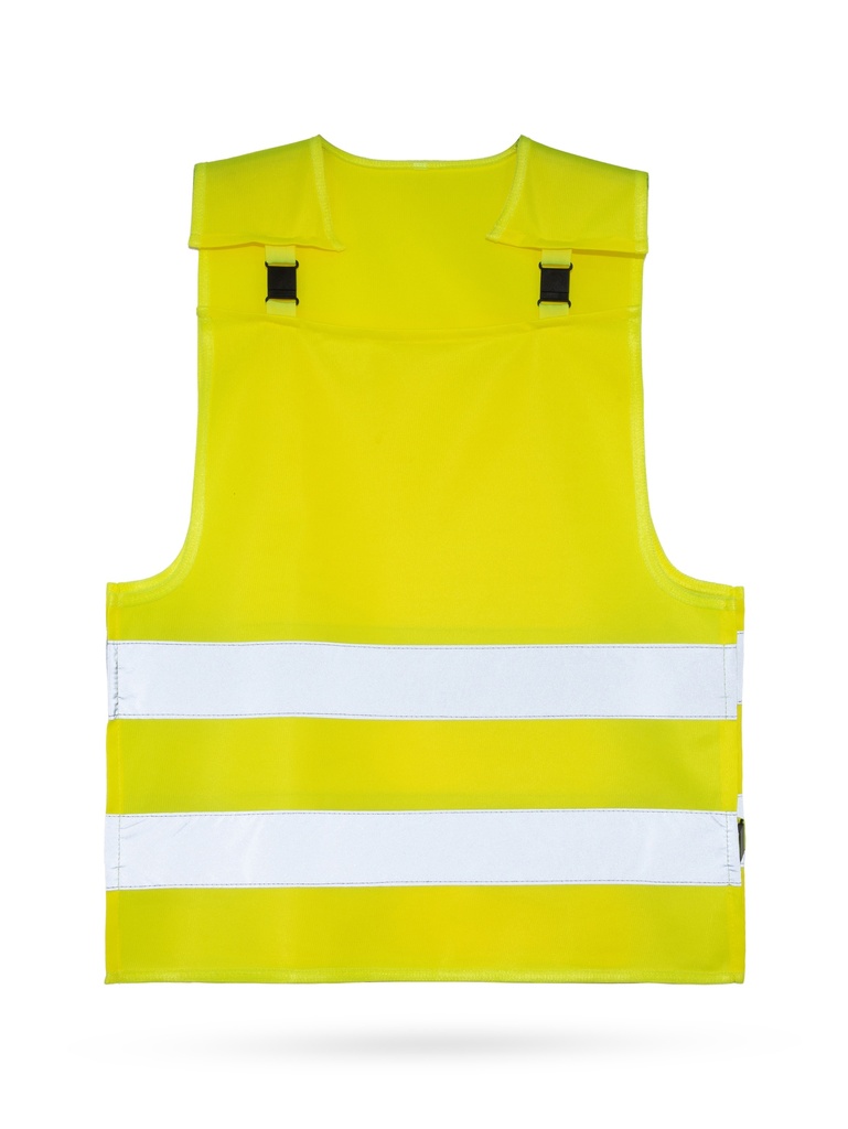 Korntex Kinder-Warnponcho mit Anti-Strangulations-System, neongelb, XXS