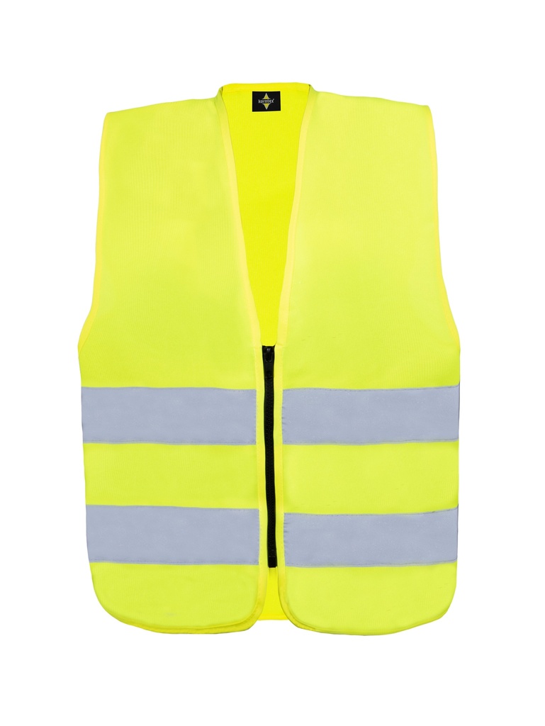 Korntex Safety Vest for Children - With Zipper, high visibility yellow, XXS