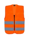 Korntex Kinder Warnweste mit Reissverschluss - neonorange - XS