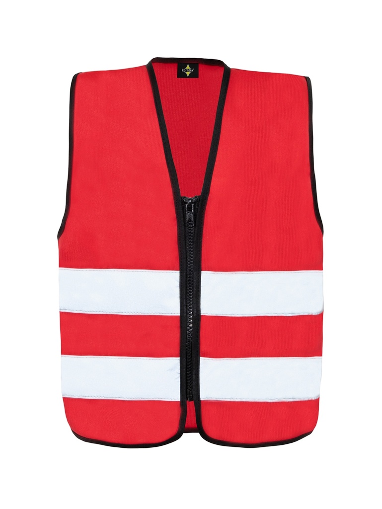 Gilet funzionale per bambini con cerniera Korntex - rot - XXS