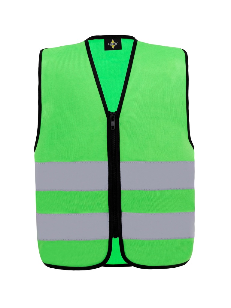 Veste fonctionnelle enfant avec fermeture éclair Korntex - grün - XS