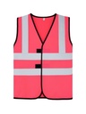 Korntex Kinder Funktionsweste mit vier Reflexstreifen, neonpink, XS