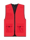 Korntex Arbeitsweste gefüttert, rot, M