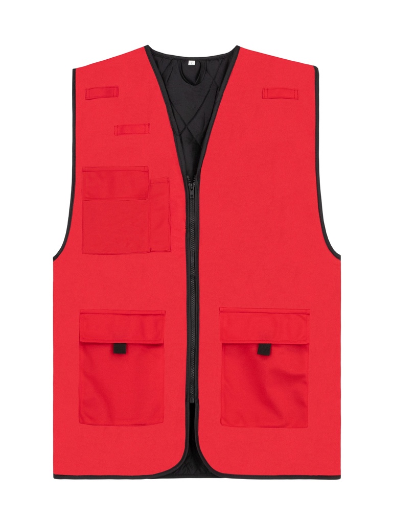 Korntex Arbeitsweste gefüttert, rot, 4XL
