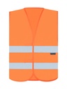 Korntex Warnweste Baumwollmischgewebe EN 20471, neonorange, L