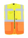 Korntex Multifunktionswarnweste CF EN 20471, neongelb/neonorange, S