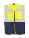 Korntex Multifunktionsweste CF, neongelb/navyblau, S
