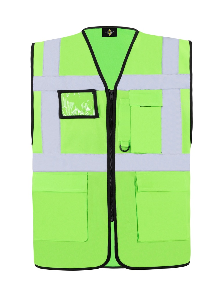 Korntex Multifunktionsweste CF, neongrün, 3XL